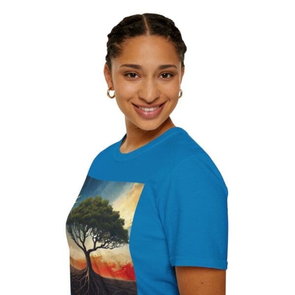 Unisex Softstyle T-Shirt with Inspirational Tree Design - Nature Lover Gift - Image 50