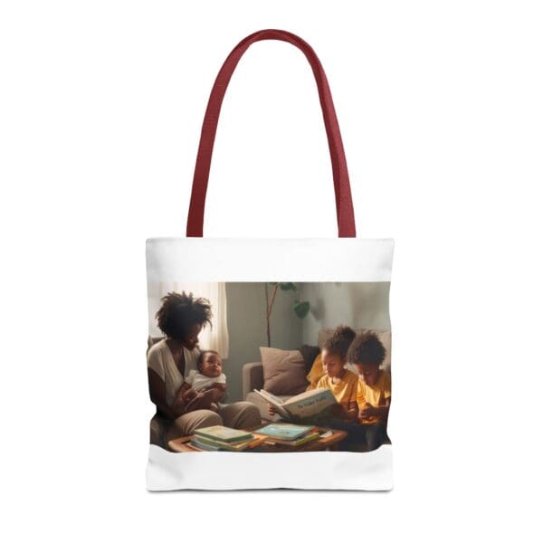 Tote Bag (AOP) “She Holds the Future. They Read the Past.” - Image 17