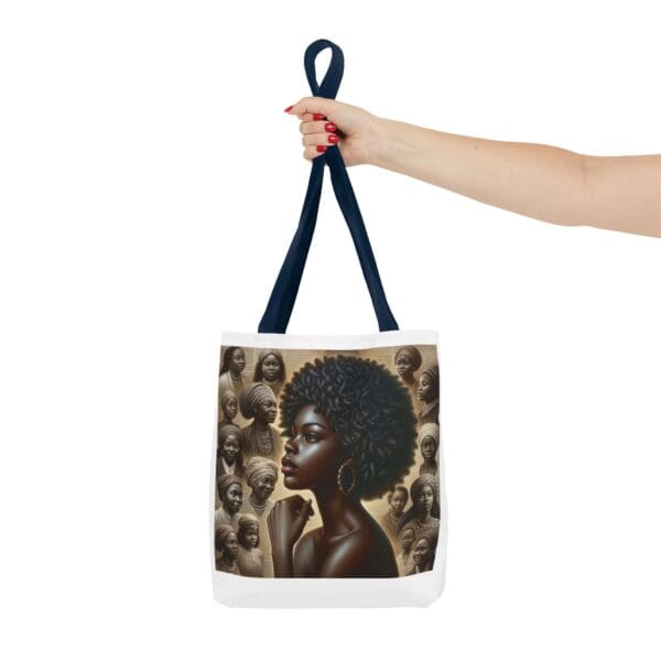 Tote Bag (AOP) "A gaze unbroken. A legacy unshaken." - Image 52
