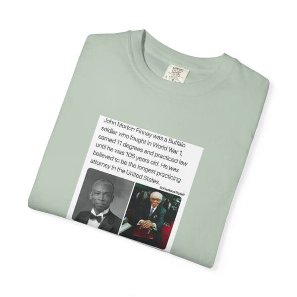Unisex Garment-Dyed T-shirt "John Morton-Finney: Eleven Degrees, One Unbreakable Spirit." - Image 19