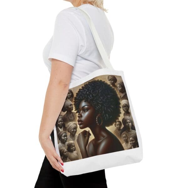 Tote Bag (AOP) "A gaze unbroken. A legacy unshaken." - Image 32