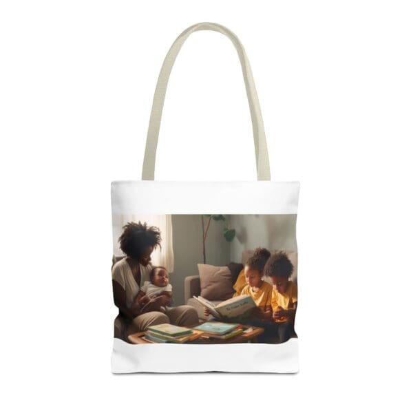 Tote Bag (AOP) “She Holds the Future. They Read the Past.” - Image 41