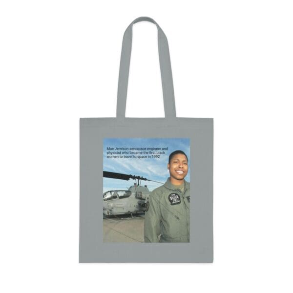 Cotton Canvas Tote Bag "Dream. Dare. Discover — Carry the Legacy of Mae Jemison" - Image 5