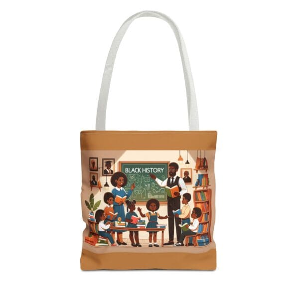 Tote Bag (AOP) "Lessons etched in chalk. Stories carried forward." - Image 13