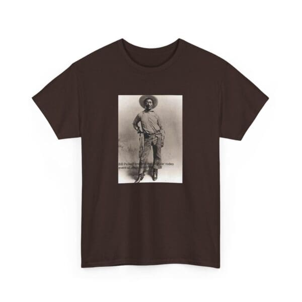 Unisex Heavy Cotton Tee "Bill Pickett: The Bulldogging Legend Lives On." - Image 23