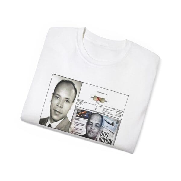 Unisex Ultra Cotton Tee "Otis Boykin: The Genius Behind Modern Electronics" - Image 4