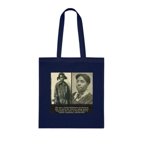 Inspiring Cotton Tote Bag -  "Rich Legacy in Every Stitch – Carry Sarah Rector’s Success" - Image 16
