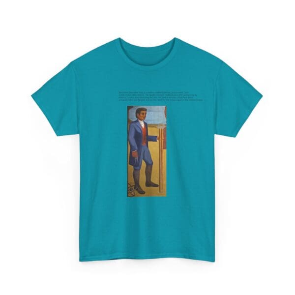 Unisex Heavy Cotton Tee "Benjamin Banneker: Mathematician, Astronomer, Trailblazer." - Image 31