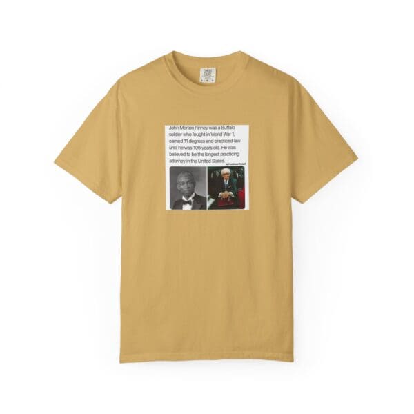 Unisex Garment-Dyed T-shirt "John Morton-Finney: Eleven Degrees, One Unbreakable Spirit." - Image 13