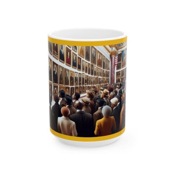 Ceramic Mug, (11oz, 15oz) "Where Art Speaks and Time Remembers." - Image 5
