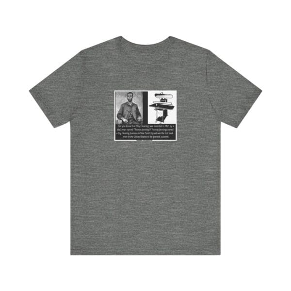 Unisex Jersey Short Sleeve Tee "Thomas L. Jennings: First Black Patent Holder, Forever a Trailblazer" - Image 9