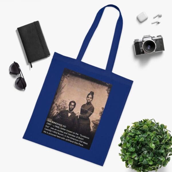 Cotton Canvas Tote Bag "Sundance Kid & Etta Place: Ride with Outlaw Legends!" - Image 15