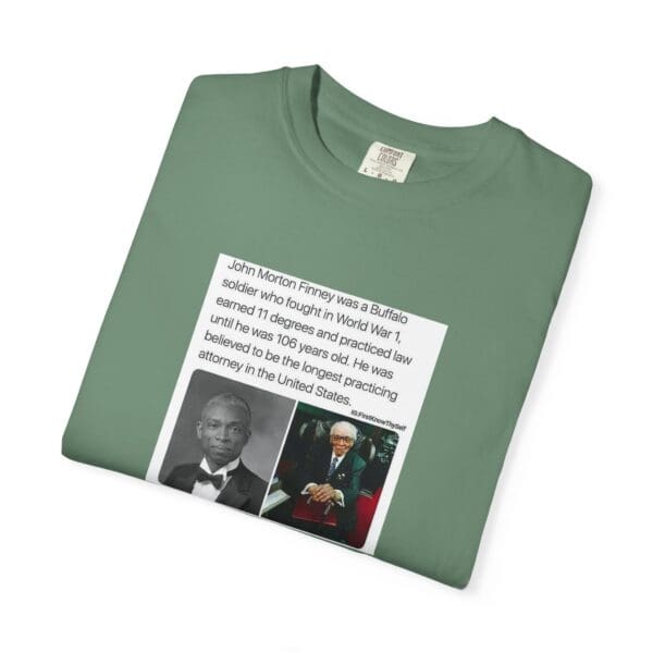 Unisex Garment-Dyed T-shirt "John Morton-Finney: Eleven Degrees, One Unbreakable Spirit." - Image 27