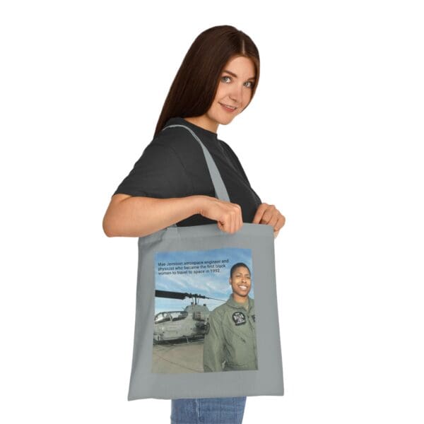 Cotton Canvas Tote Bag "Dream. Dare. Discover — Carry the Legacy of Mae Jemison" - Image 8