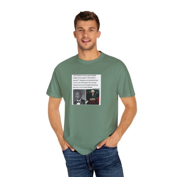 Unisex Garment-Dyed T-shirt "John Morton-Finney: Eleven Degrees, One Unbreakable Spirit." - Image 28