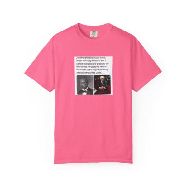 Unisex Garment-Dyed T-shirt "John Morton-Finney: Eleven Degrees, One Unbreakable Spirit." - Image 53