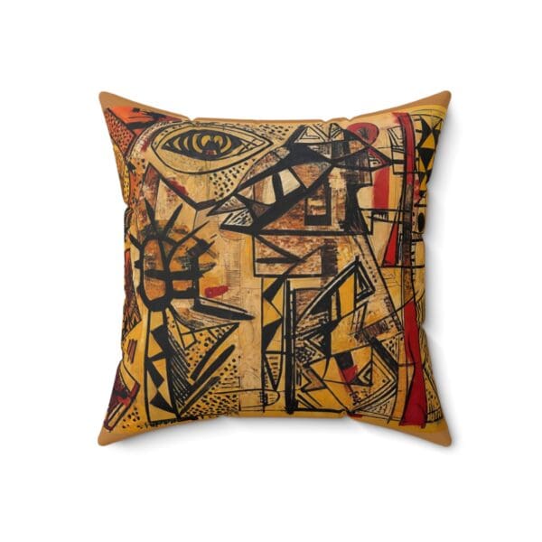 Bohemian Art Square Pillow - Colorful Decorative Cushion for Unique Home Decor Bold colors. Cozy comfort. Effortless style. - Image 8