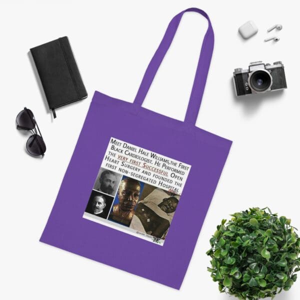 Cotton Canvas Tote Bag Heart of a Pioneer—Carry the Legacy of Daniel Hale Williams” - Image 24