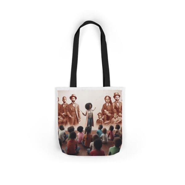Natural Tote Bag "Pointed toward history, carried into the future." - Image 6