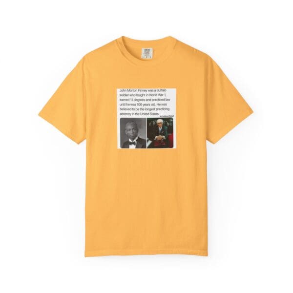 Unisex Garment-Dyed T-shirt "John Morton-Finney: Eleven Degrees, One Unbreakable Spirit." - Image 9