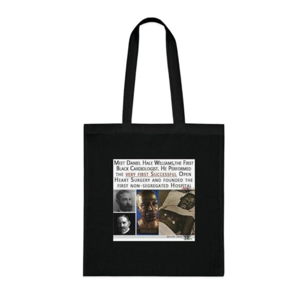 Cotton Canvas Tote Bag Heart of a Pioneer—Carry the Legacy of Daniel Hale Williams” - Image 19