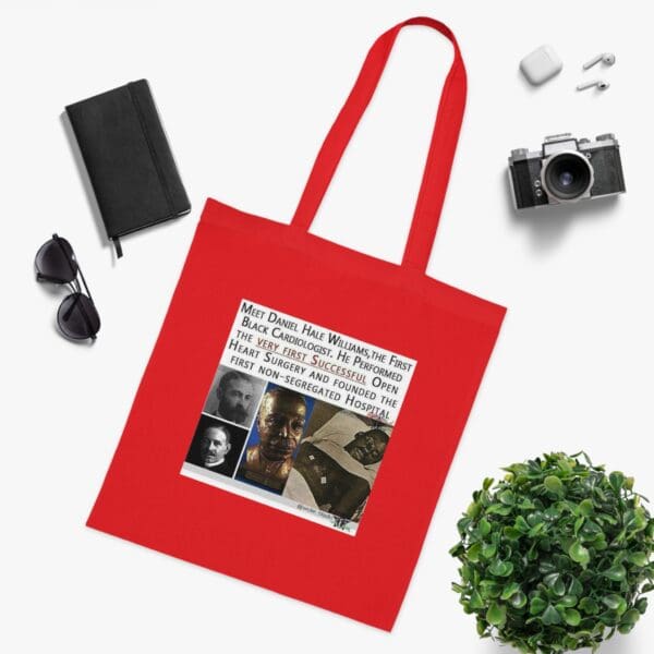Cotton Canvas Tote Bag Heart of a Pioneer—Carry the Legacy of Daniel Hale Williams” - Image 27