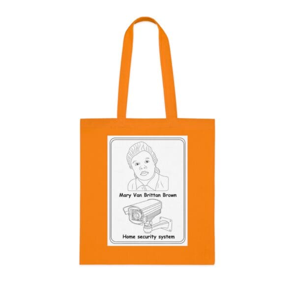 Cotton Canvas Tote Bag "Invent the Future – Wear the Legacy of Marie Van Brittan Brown" - Image 7