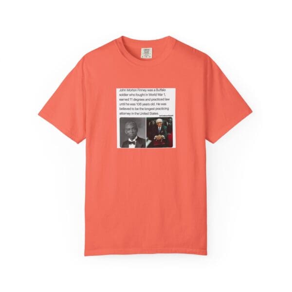 Unisex Garment-Dyed T-shirt "John Morton-Finney: Eleven Degrees, One Unbreakable Spirit." - Image 5