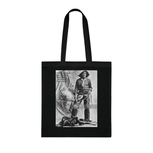Cotton Canvas Tote Bag "Ride with Legacy – Carry Nat Love’s Spirit" - Image 19