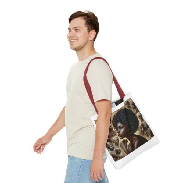 Tote Bag (AOP) "A gaze unbroken. A legacy unshaken." - Image 19