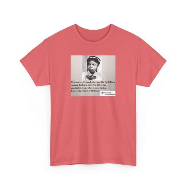 Unisex Heavy Cotton Tee "Rebecca Lee Crumpler: First Black Woman Doctor, Forever a Trailblazer." - Image 7