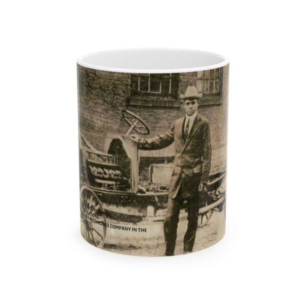 Ceramic Mug, (11oz, 15oz) "From Carriages to Automobiles—Breaking Barriers, Making History C.R. Patterson & Sons
