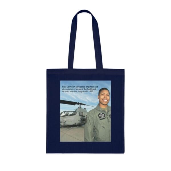 Cotton Canvas Tote Bag "Dream. Dare. Discover — Carry the Legacy of Mae Jemison" - Image 21
