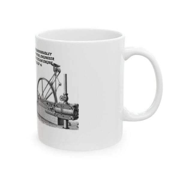 Ceramic Mug, (11oz, 15oz) Benjamin Bradley—A Mind That Moved Machines and History" - Image 4