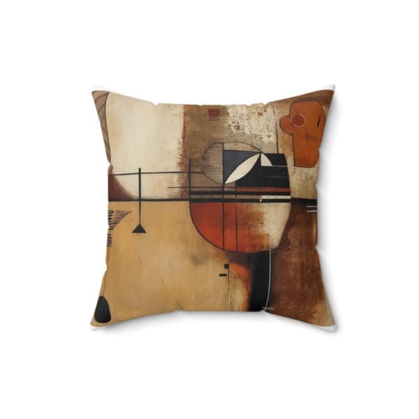 Abstract Art Square Pillow - Modern Home Decor Cushion "Elevate Your Décor with Abstract Elegance." - Image 5
