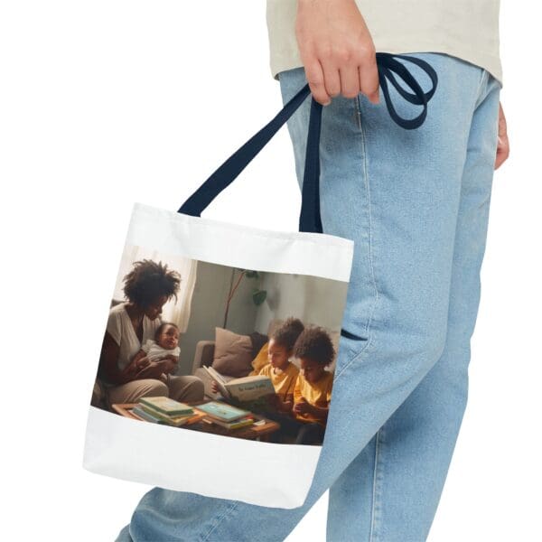 Tote Bag (AOP) “She Holds the Future. They Read the Past.” - Image 51