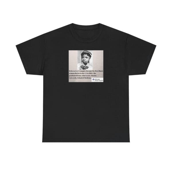 Unisex Heavy Cotton Tee "Rebecca Lee Crumpler: First Black Woman Doctor, Forever a Trailblazer." - Image 9