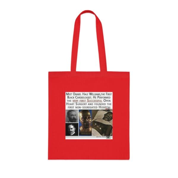 Cotton Canvas Tote Bag Heart of a Pioneer—Carry the Legacy of Daniel Hale Williams” - Image 25
