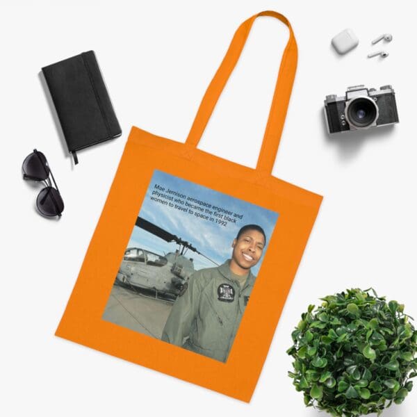 Cotton Canvas Tote Bag "Dream. Dare. Discover — Carry the Legacy of Mae Jemison" - Image 11