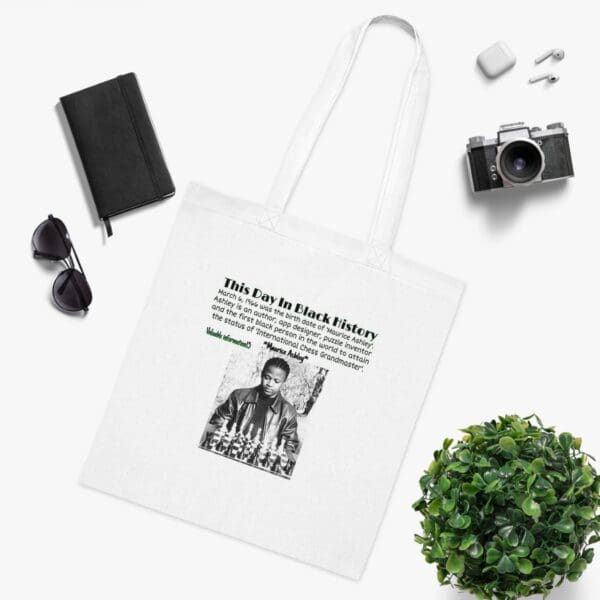 Cotton Canvas Tote Bag "Master Your Move – Carry Grandmaster Ashley’s Legacy" - Image 3