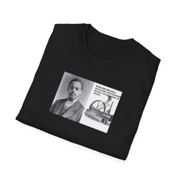 Unisex Softstyle T-Shirt "Benjamin Bradley: Steam Power, Genius, and Resilience." - Image 8