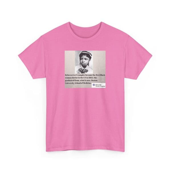 Unisex Heavy Cotton Tee "Rebecca Lee Crumpler: First Black Woman Doctor, Forever a Trailblazer." - Image 43