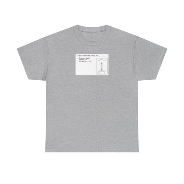 Unisex Heavy Cotton Tee "Fire Safety Revolutionized—Thomas J. Martin’s Legacy Burns Bright." - Image 9