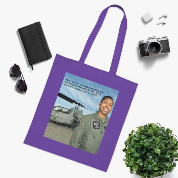 Cotton Canvas Tote Bag "Dream. Dare. Discover — Carry the Legacy of Mae Jemison" - Image 31