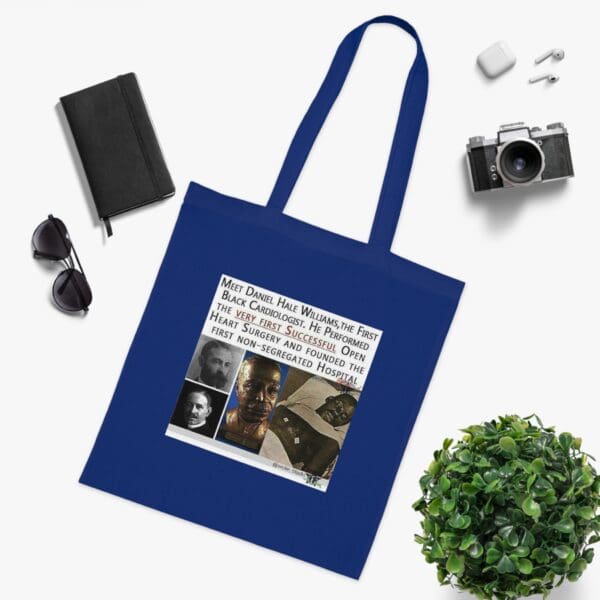 Cotton Canvas Tote Bag Heart of a Pioneer—Carry the Legacy of Daniel Hale Williams” - Image 15