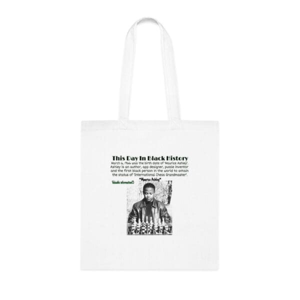 Cotton Canvas Tote Bag "Master Your Move – Carry Grandmaster Ashley’s Legacy"