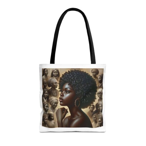 Tote Bag (AOP) "A gaze unbroken. A legacy unshaken." - Image 5