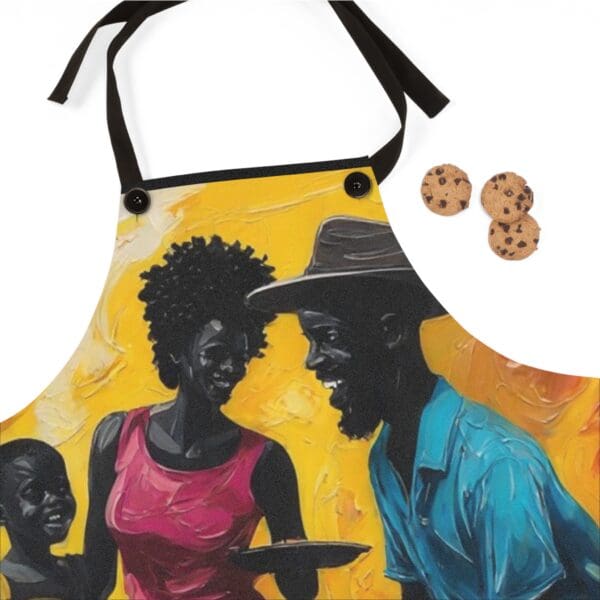 Family Gatherings Apron - Vibrant Culinary Art for BBQs & Home Cooking - Image 2