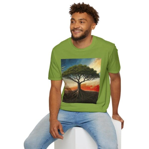 Unisex Softstyle T-Shirt with Inspirational Tree Design - Nature Lover Gift - Image 45