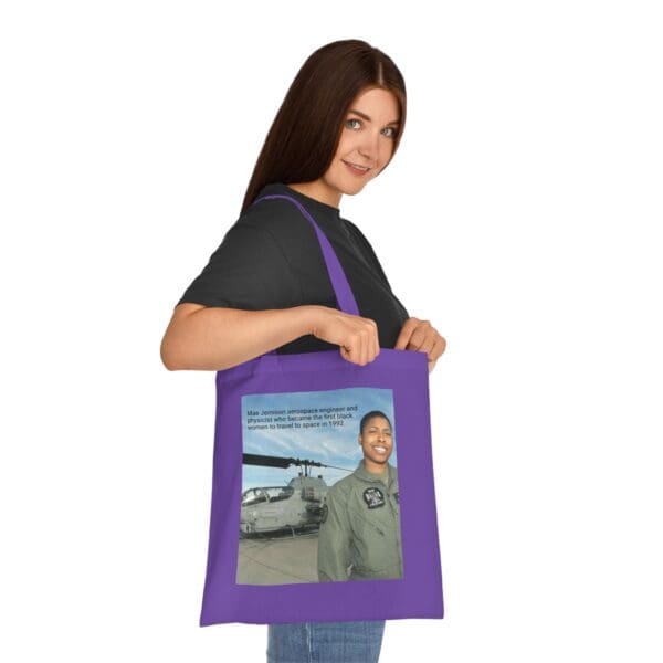 Cotton Canvas Tote Bag "Dream. Dare. Discover — Carry the Legacy of Mae Jemison" - Image 32